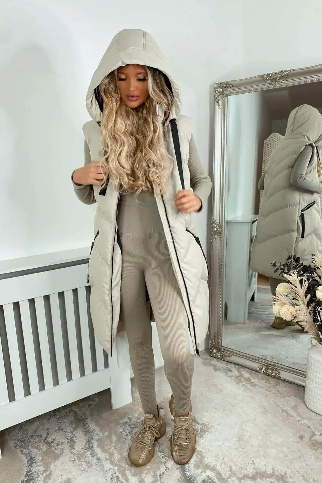 beige-long-hooded-padded-gilet-stylish-layer