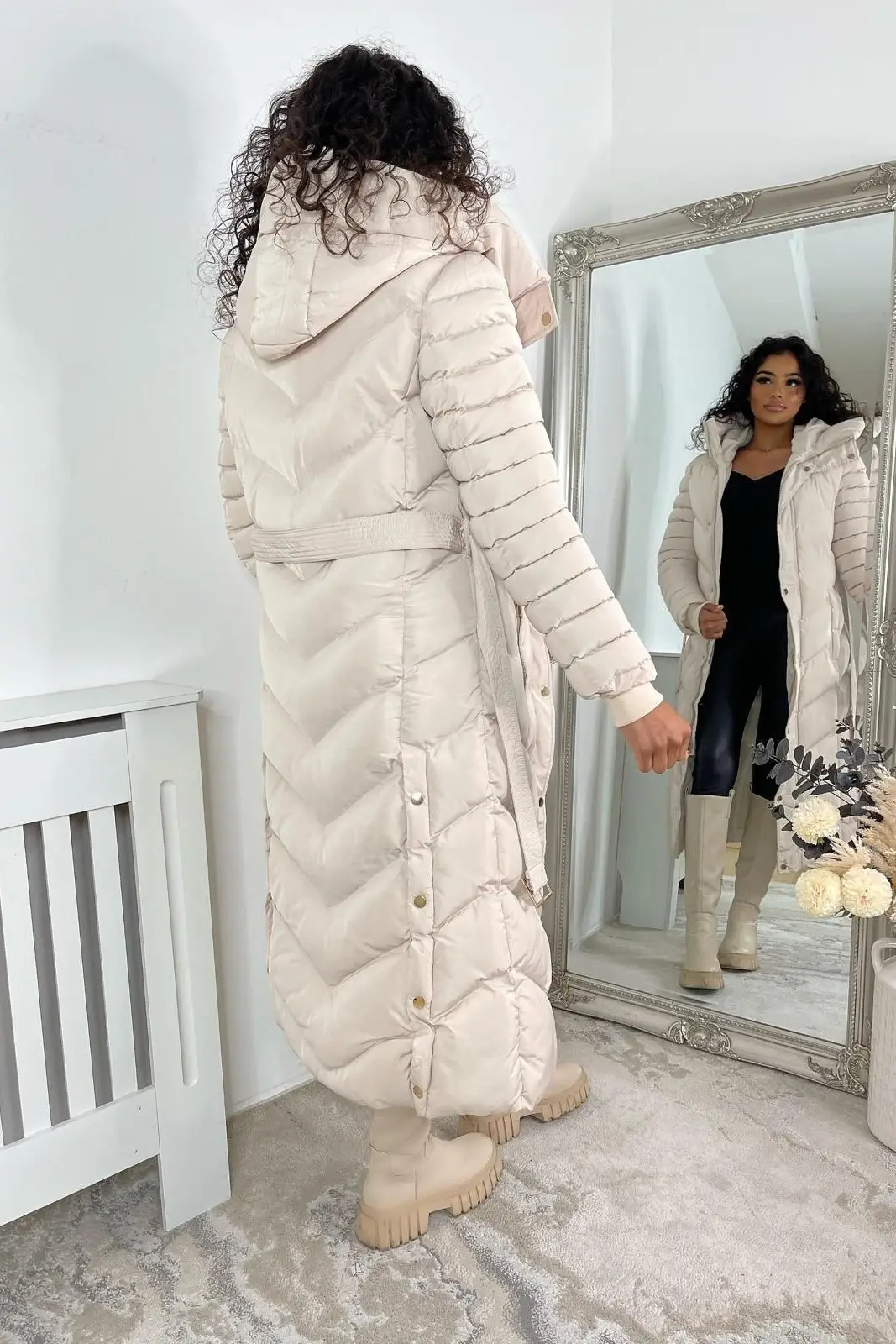 chevron-belted-hooded-coat-in-beige-with-fleece-lining