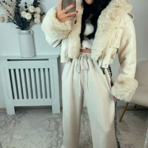 beige-faux-leather-bomber-jacket-with-faux-fur-hood