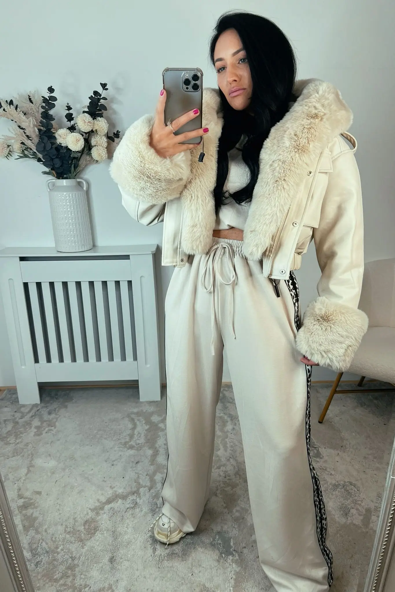 beige-faux-leather-bomber-jacket-with-faux-fur-hood