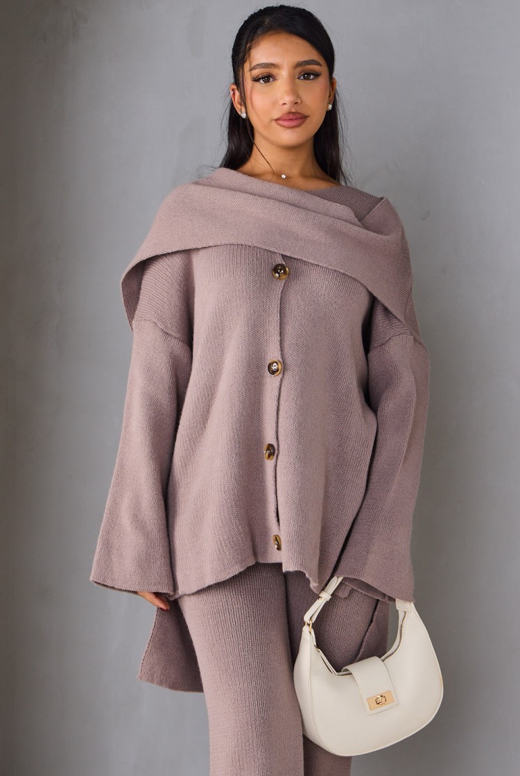 Scarf Co-ord Set Purple