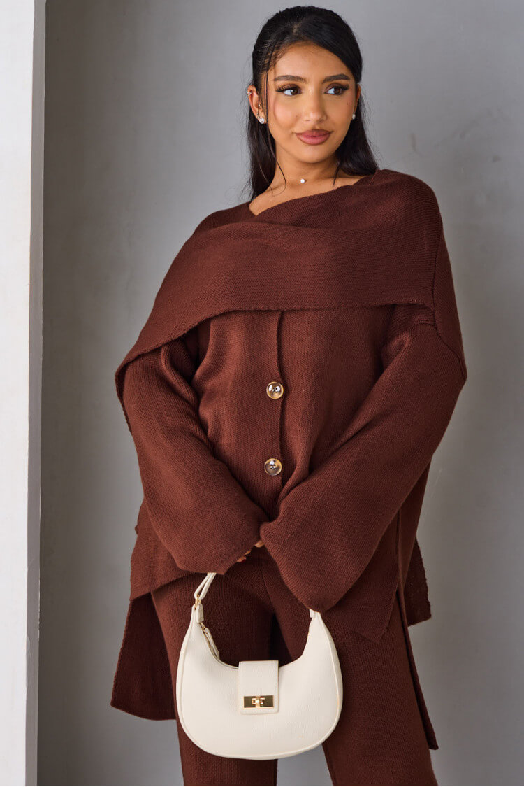 Scarf Co-ord Set Maroon