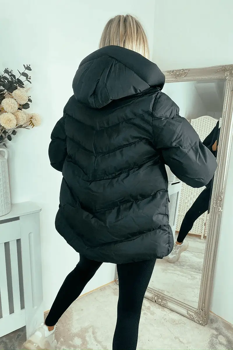 chic-black-hooded-mid-puffer-coat